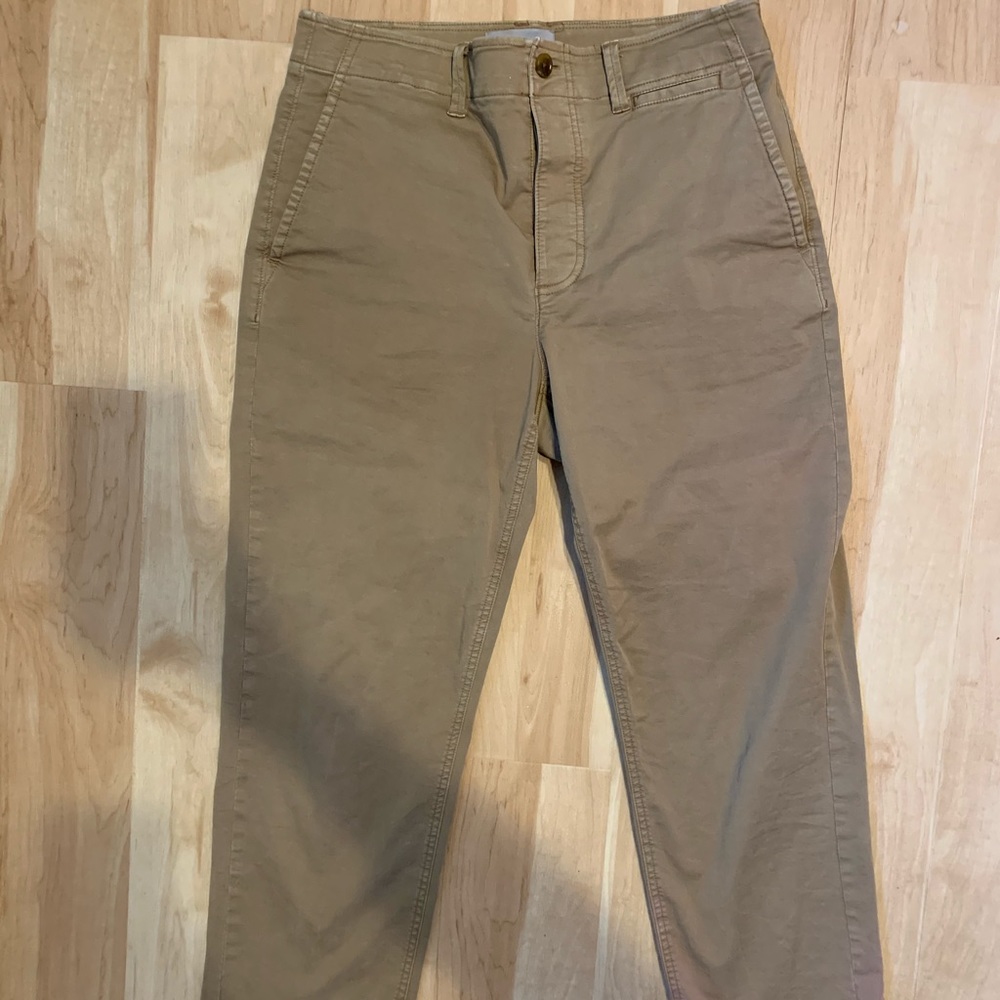 Everlane button fly ankle length chinos / khakis